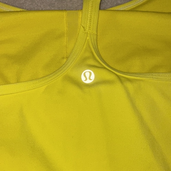 Lululemon, size 12, yellow, power y tank - Picture 3 of 5